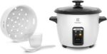 Panela Elétrica Electrolux vapor arroz capacidade 1,3L 7 xícaras manter aquecido panela removivel antiaderente tampa vidro RCB50 branca 220v por Rita Lobo - Imagem 6