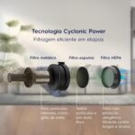 Electrolux Aspirador de Pó Vertical Sem Fio Electrolux Ergorapido 3 em 1 Cyclonic Power 30 min Cinza (PTEC100) Bivolt - Imagem 6