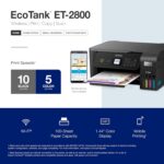 Epson EcoTank ET-2800 Impressora Supertank colorida sem cartucho sem cartucho com digitalização e cópia – a impressora doméstica básica ideal - preta - Imagem 5