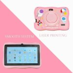 ANJGG Tablet Educativo Infantil Android 13 Tela HD 7 Polegadas com Proteção Anti-Queda Tela HD 7 Polegadas 60GB de Memória (cor-de-rosa) - Imagem 3