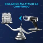 FINYQBET 4000mAh Aspirador de Pó Portátil sem Fio, Aspirar e Soprar 2 em 1, 50W Potente, Leve, Aspirador para Carro, Casa, Escritório, Limpeza de Pelos de Animais e Frestas (Preto) - Imagem 3