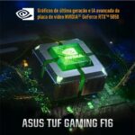 Notebook Asus Tuf Gaming F16 Fx608jhr Nvidia Rtx 5050 Intel Core i7 14a 16gb Ram 512gb Ssd Linux 16" Ips Led Fhd 165hz Rv290 - Imagem 4