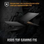 Notebook Asus Tuf Gaming F16 Fx608jhr Nvidia Rtx 5050 Intel Core i7 14a 16gb Ram 512gb Ssd Linux 16" Ips Led Fhd 165hz Rv290 - Imagem 8