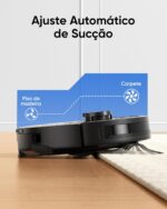 Aspirador Robô EZS E10, Sucção Ultra Forte de 5.500 Pa, Navegação a Laser iPath, para Limpeza Profunda de Pisos, Ideal para Cabelos e Pisos Duros - Imagem 5