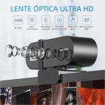 BEMMY Webcam 4K UHD com Foco Automático, Câmera USB Ultra HD para Computadores de Mesa e Laptops com Capa de Privacidade e Tripé (4K UHD) - Imagem 3