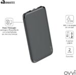 Carregador Portátil Power Bank 6.000 mAh Ovvi Grafite - Imagem 2