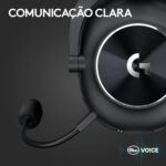 Headset Gamer Sem Fio Logitech G PRO X 2 LIGHTSPEED Com Microfone Removível, Drivers de Grafeno 50mm, Conexão Bluetooth, USB e 3,5 mm, Compatível com PC, PS5, PS4, Switch - Preto - Imagem 8