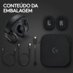 Headset Gamer Sem Fio Logitech G PRO X 2 LIGHTSPEED Com Microfone Removível, Drivers de Grafeno 50mm, Conexão Bluetooth, USB e 3,5 mm, Compatível com PC, PS5, PS4, Switch - Preto - Imagem 10