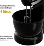 Batedeira Philco Portátil 4L 500W 4 Velocidades PBT50A 220V - Imagem 11