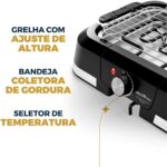 Churrasqueira Elétrica Britânia 1500W Menos Fumaça BCQ10A 220V - Imagem 2