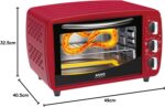 Forno Elétrico Arno 5 em 1 20L Vermelho FOR3 com Função AirFry, Timer de 60 Minutos, Controle de Temperatura até 230°C e Acessórios Removíveis, 220V - Imagem 7