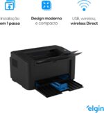 Impressora Sem Fio Elgin Pantum P2500W Elgin Laser Preto e Branco 110V - Imagem 3