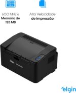 Impressora Sem Fio Elgin Pantum P2500W Elgin Laser Preto e Branco 110V - Imagem 5