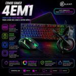 PC Gamer Completo AMD Ryzen 5 5600GT, 16GB DDR4 3200MHz, SSD 240GB, Fonte 500W 80 Plus, Monitor 22" 100Hz, Kit Gamer RGB 4 em 1 (Teclado, Mouse, Headset e Mousepad). - Imagem 4