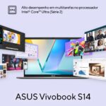 Notebook ASUS Vivobook S14, Intel Core Ultra 5, 16 GB, 512 GB SSD, W 11 Home, 14.0'' FHD, Matte Gray - S3407CA-LY113W - Imagem 4