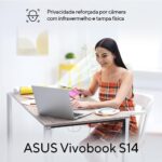 Notebook ASUS Vivobook S14, Intel Core Ultra 5, 16 GB, 512 GB SSD, W 11 Home, 14.0'' FHD, Matte Gray - S3407CA-LY113W - Imagem 5