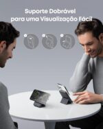 Anker 622 Power Bank Compatível com MagSafe, Carregador Portátil por Indução Magnético Dobrável com Suporte e Porta USB-C, para iPhone 17/16/15/14/13/12, MagGo 5.000mAh, Preto - Imagem 4