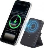Anker 622 Power Bank Compatível com MagSafe, Carregador Portátil por Indução Magnético Dobrável com Suporte e Porta USB-C, para iPhone 17/16/15/14/13/12, MagGo 5.000mAh, Preto - Imagem 7