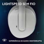 Headset Gamer Sem Fio Logitech G325, Bluetooth, Confortável, Microfone com redução de ruído, Bateria de longa duração. Compatível com PC, PlayStation, Nintendo Switch 1 e Switch 2– Branco - Imagem 4