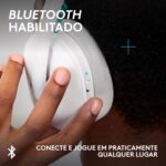 Headset Gamer Sem Fio Logitech G325, Bluetooth, Confortável, Microfone com redução de ruído, Bateria de longa duração. Compatível com PC, PlayStation, Nintendo Switch 1 e Switch 2– Branco - Imagem 5