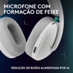 Headset Gamer Sem Fio Logitech G325, Bluetooth, Confortável, Microfone com redução de ruído, Bateria de longa duração. Compatível com PC, PlayStation, Nintendo Switch 1 e Switch 2– Branco - Imagem 6