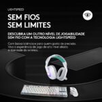 Headset Gamer Sem Fio Logitech G325, Bluetooth, Confortável, Microfone com redução de ruído, Bateria de longa duração. Compatível com PC, PlayStation, Nintendo Switch 1 e Switch 2– Branco - Imagem 11