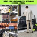 Desobstruidora e Lavadora de Alta Pressão (110V), Jato de Agua Alta Pressão, Máquina de Alta Pressão, Com Jato em Leque E Concentrado, Lavadora de Alta Pressão 3000W 9L/min - Imagem 7