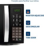 MONDIAL Micro-Ondas, Preto, 1400W, 127V - MO-02-34-B - Imagem 3
