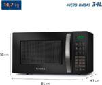 MONDIAL Micro-Ondas, Preto, 1400W, 127V - MO-02-34-B - Imagem 7