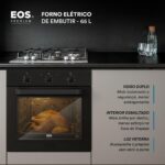 Forno Elétrico de Embutir Eos 65 Litros Convection Porta de Vidro All Black Efe651ecp 220v - Imagem 3