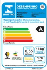 Máquina de Lavar Electrolux 18kg Branca Efficient Cesto inox e Jet&Clean (LEE18) 220V - Imagem 9