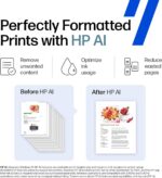 HP Smart – Tank 5101 sem cartucho, impressora tudo em um, até 2 anos de tinta incluída, impressão móvel, digitalização, cópia (1F3Y0A), branco - Imagem 8