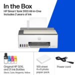 HP Smart – Tank 5101 sem cartucho, impressora tudo em um, até 2 anos de tinta incluída, impressão móvel, digitalização, cópia (1F3Y0A), branco - Imagem 20