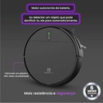 Robô Aspirador de Pó Inteligente 3 em 1 Varre, Aspira e Passa Pano Panda Plus AMG-R1 Wi-Fi, Alexa, Controle Remoto, Vários Modos Bivolt (Preto) - Imagem 4