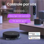 Robô Aspirador de Pó Inteligente 3 em 1 Varre, Aspira e Passa Pano Panda Plus AMG-R1 Wi-Fi, Alexa, Controle Remoto, Vários Modos Bivolt (Preto) - Imagem 6