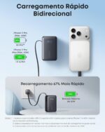 Anker Nano Power Bank, Carregador Portátil USB-C 10000mAh até 45W, com Cabo Retrátil 70cm, Carregamento Rápido, Bateria Externa para iPhone 17/16/15, Samsung, Xiaomi, iPad, MacBook Air, Preto - Imagem 5