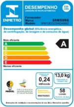 Samsung Lavadora de Roupas Digital Inverter WW13CG Black 13kg 220V - Imagem 9