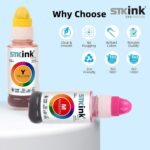 5x Tinta Stkink Para Impressora Gi190 G4110 G4111 G1800 G1900 G3000 190 - Imagem 8