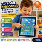 Tablet Infantil Interativo Educativo Bilíngue Didático (Rosa) - Imagem 4