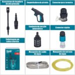 Hanabi Lavadora de Alta Pressão 75bar 1350W 1100PSI 220V com Jato Leque e Concentrado Ideal para Carros, Garagens, Pátios - Limpeza Poderosa para Casa e Trabalho - Imagem 9