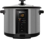 Electrolux Panela Elétrica vapor arroz capacidade 1,8L 10 xícaras 4 funções pré-programadas timer panela removivel antiaderente tampa vidro ECC20 inox 220v por Rita Lobo - Imagem 9