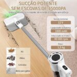 Aspirador de Pó Vertical Sem Fio 12V, 120W, Adequado para Pêlos de Animais e Poeira em Geral. - Imagem 3