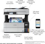 Epson EcoTank Pro ET-5170 Impressora Supertank sem fio multifuncional colorida com scanner, copiadora, alimentador de documentos automáticos Fax Plus - Imagem 5