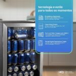 Cervejeira Expositor Vertical HQ Vidro Duplo 100 Litros Inox HQ-100CEVPV (127V) - Imagem 7
