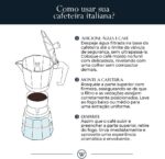 WOLFF - Cafeteira Italiana de Alumínio 6 Doses com Cabo em Plástico Preta Fosca 300ml - Imagem 5