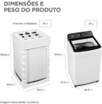 Máquina de Lavar Roupas 12kg Branca Midea Wave Impeller 127V - Imagem 4