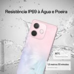 Smartphone OPPO A5 Pro 5G 256GB 8GB Ram IP69 50MP AI Câmera Bateria 5800mAh NFC Rosa Pastel - Imagem 4