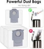 (Pacote com 15) Sacos de pó de substituição Q7 M5+ para Roborock Q7 M5+, Q7 L5+, Q10 S5+, Q10 X5+, Q5 Max+, Q8 Max+, Q5 Pro+, S7 MaxV Ultra, Q5, Q5+, Q7+/Max+, S7 Pro Ultra, S8+, S8 Pro Ultra, Vacuum - Imagem 7