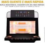Air Fryer Oven Philco 15L Dupla Resistência 1800W PAF15B 220V - Imagem 3