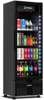 Expositor e Refrigerador Vertical VRS16 Imbera - All Black Inverter 485L Porta de Vidro 0ºC a +7ºC Bivolt Automático - Imagem 3